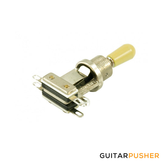 Switchcraft Straight 3-way Toggle - Tall (Cream Tip)