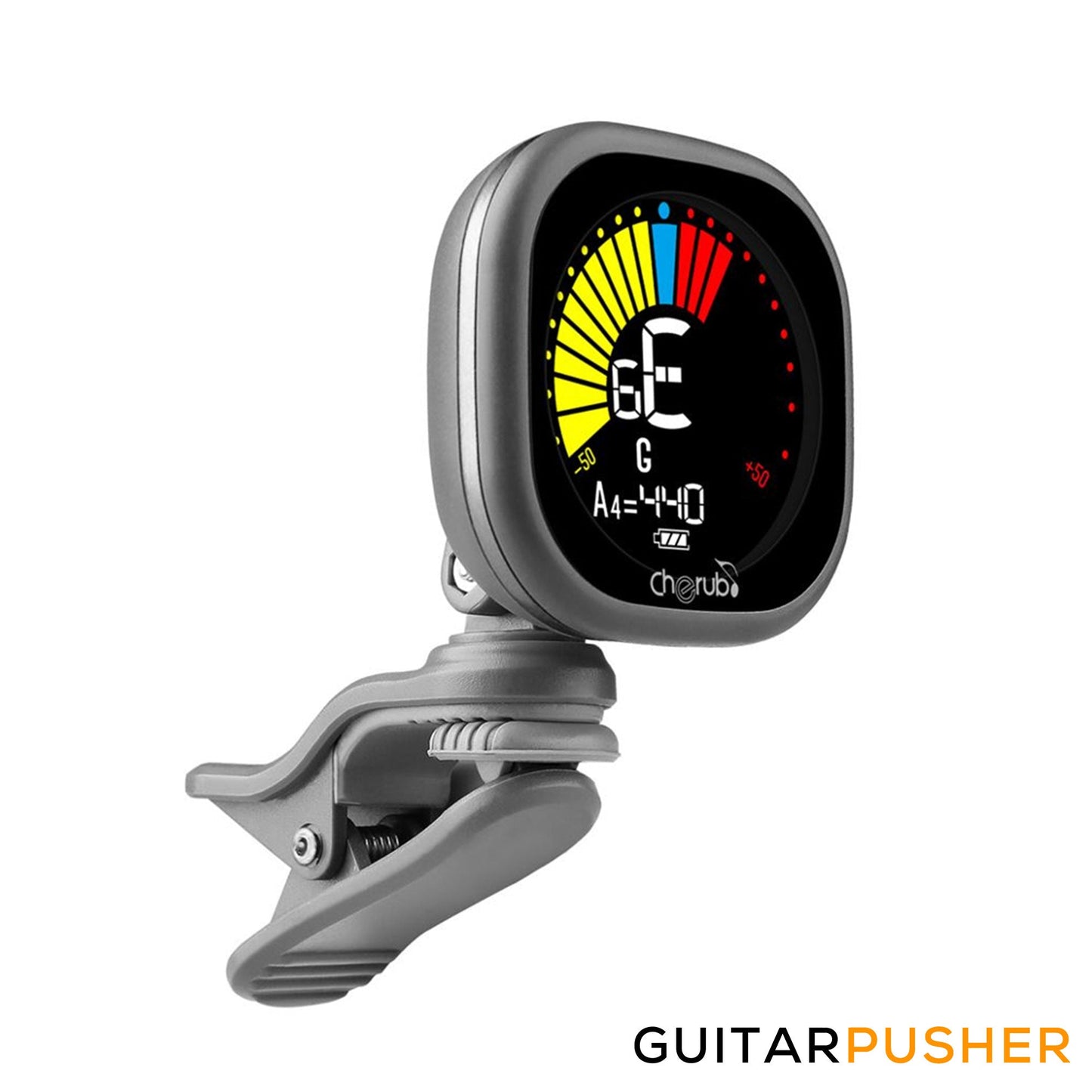 Cherub WST-675 Rechargeable Chromatic Guitar Tuner w/ High Contrast Colorful Display