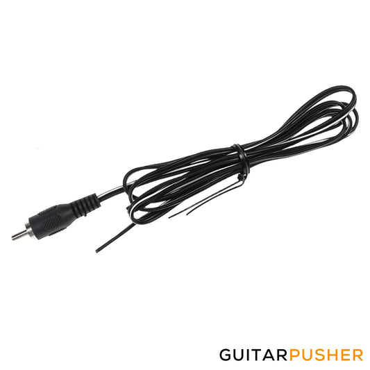 Cioks Open End Flex (Black) - RCA plug with open wire end