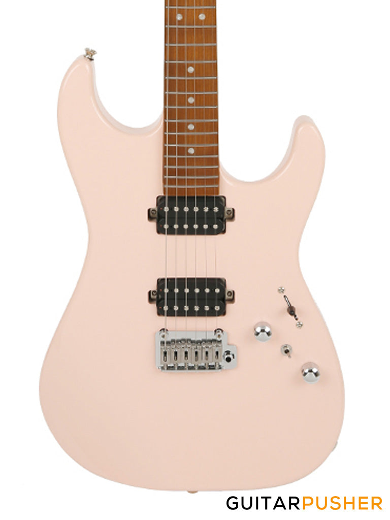 Corona Guitars Modern Plus (HH) S-Style Electric Guitar w/ Gig Bag - Shell Pink