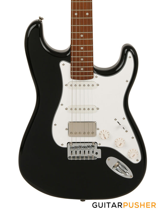 Corona Guitars Standard Plus ST (HSS) S-Style Electric Guitar w/ Gig Bag - Black