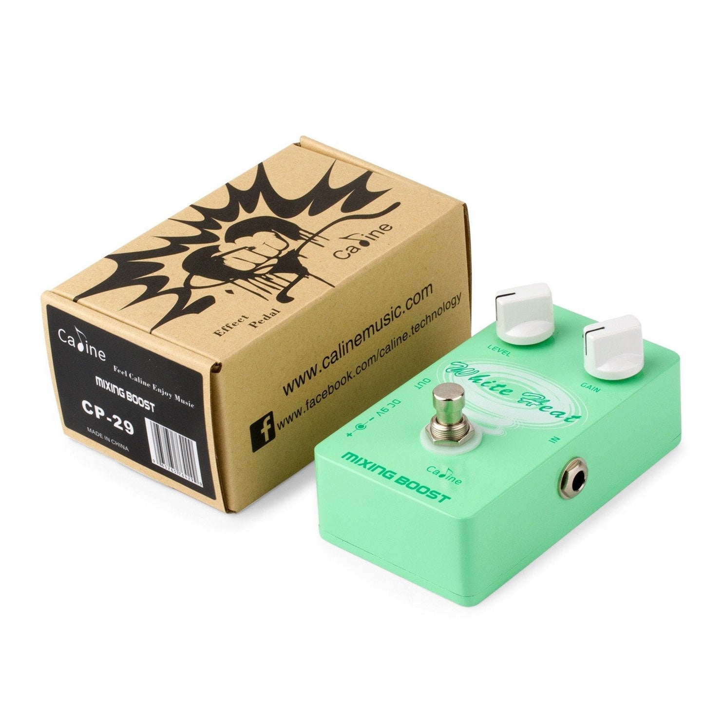 Caline CP-29 White Heat Mixing Boost Pedal - GuitarPusher