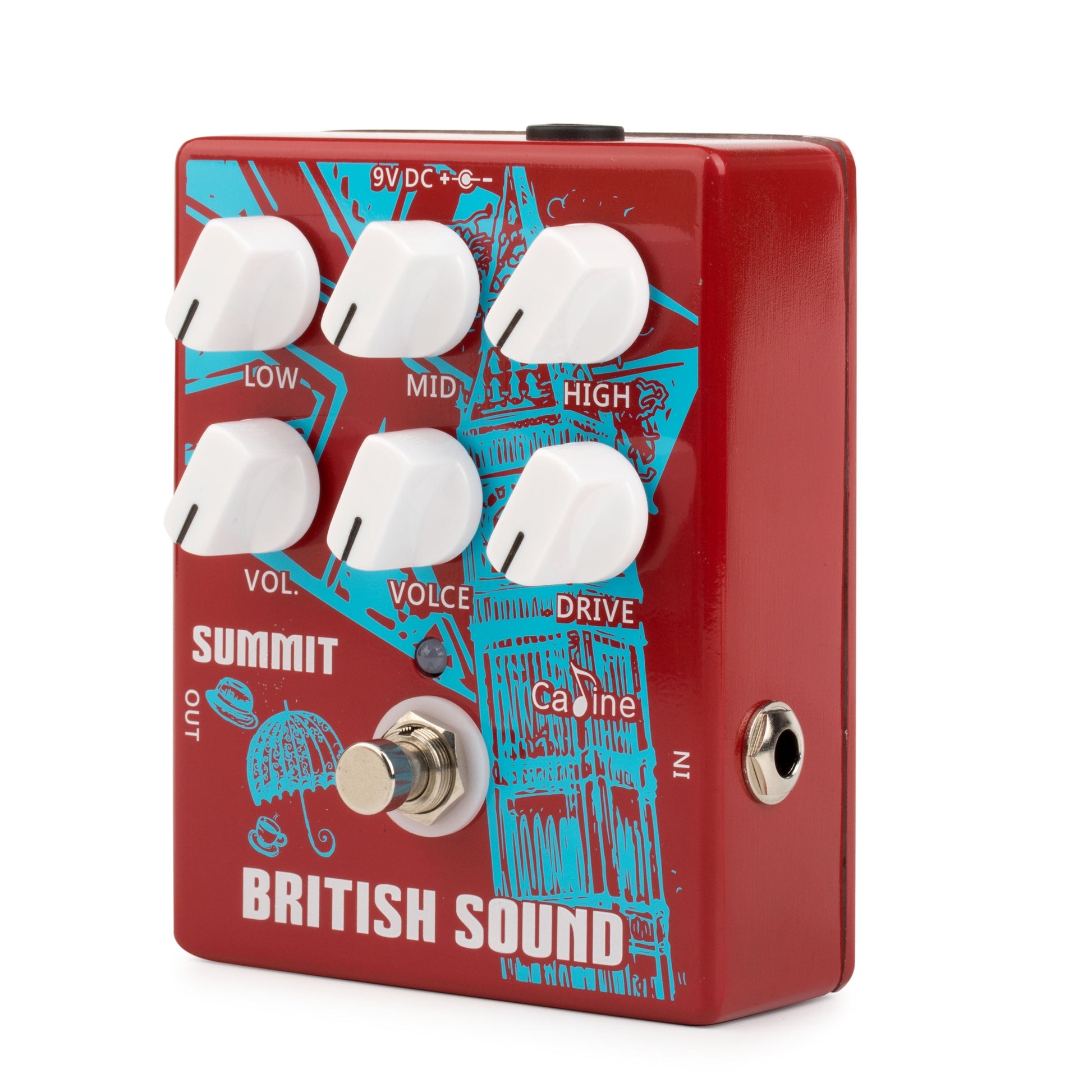 Caline CP-58 Summit British Sound JCM Style Guitar Drive Effects Pedal - GuitarPusher