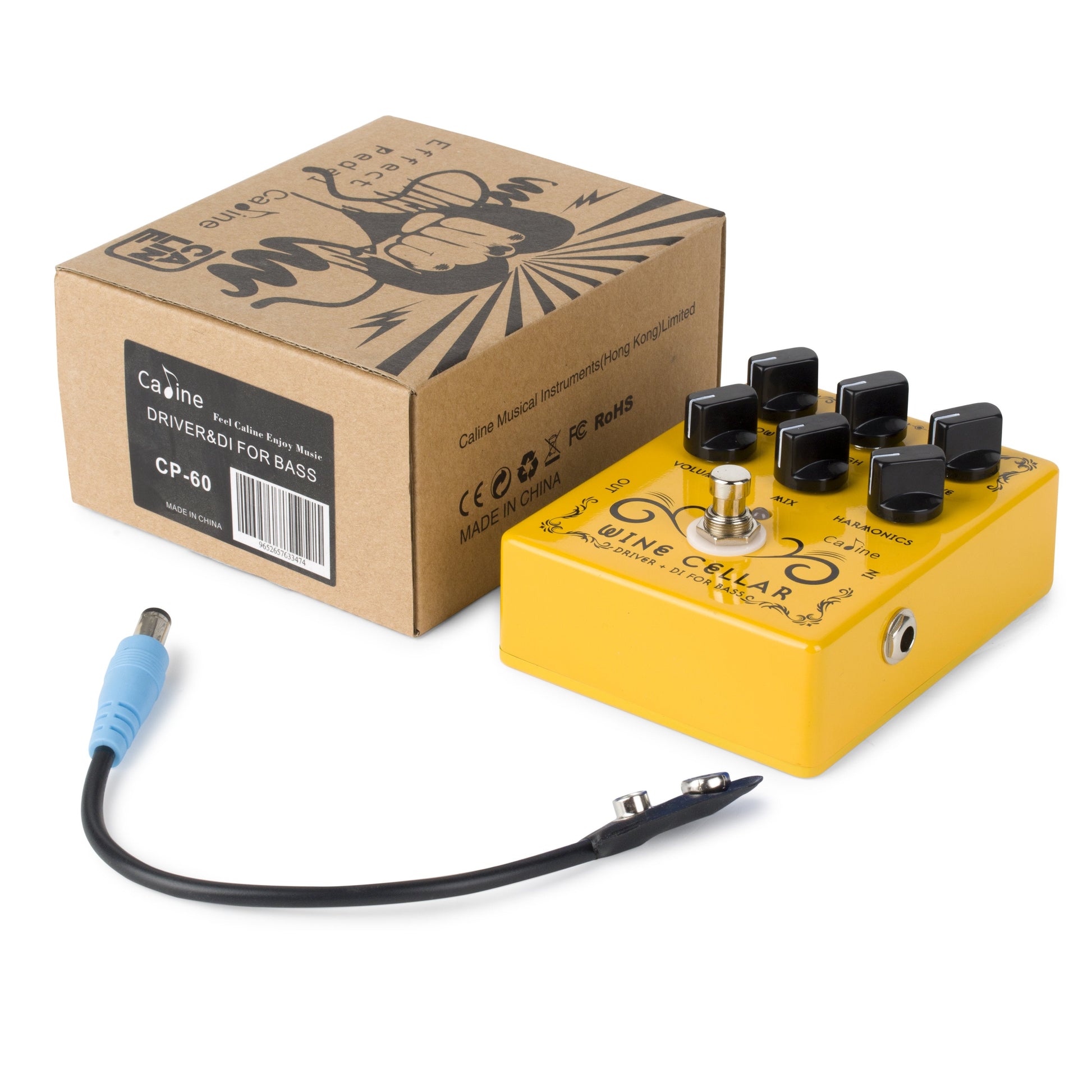 Caline CP-60 Wine Cellar Bass Drive and DI XLR - GuitarPusher