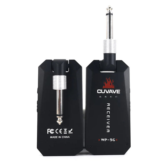 Cuvave WP-3 WP-5G Enhanced 5.8GHz Wireless System Transmitter & Receiver for Electric/Bass Guitar