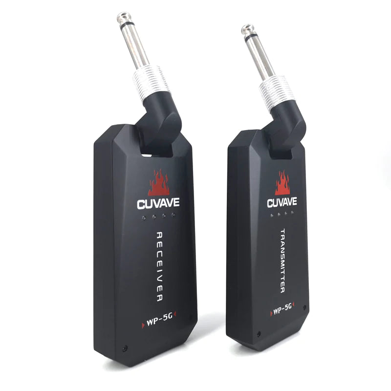 Cuvave WP-3 WP-5G Enhanced 5.8GHz Wireless System Transmitter & Receiver for Electric/Bass Guitar