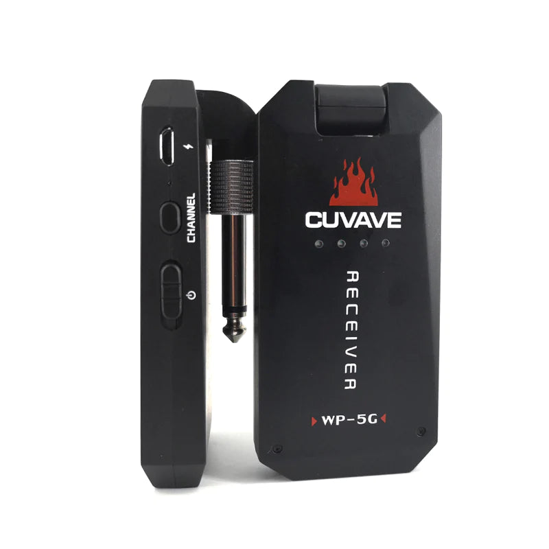 Cuvave WP-3 WP-5G Enhanced 5.8GHz Wireless System Transmitter & Receiver for Electric/Bass Guitar