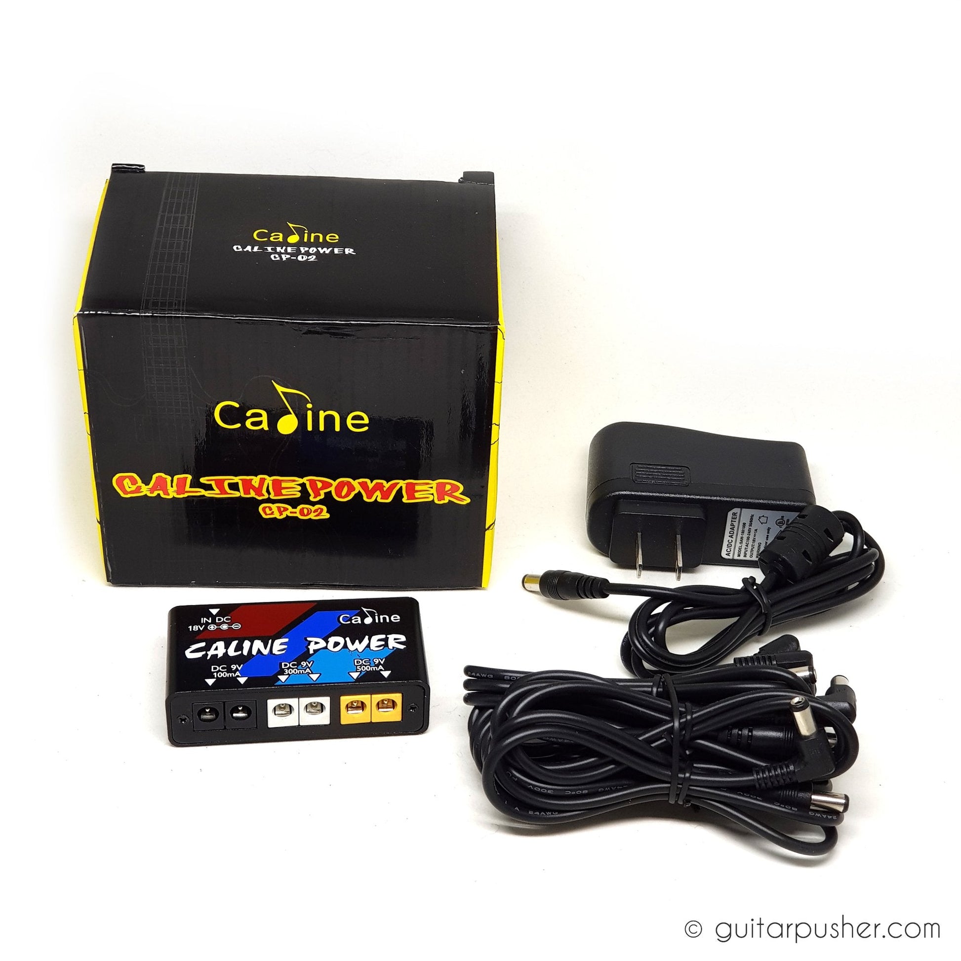 Caline CP-02 Micro Pedal Power Supply 9V 6 output 76x38mm - GuitarPusher