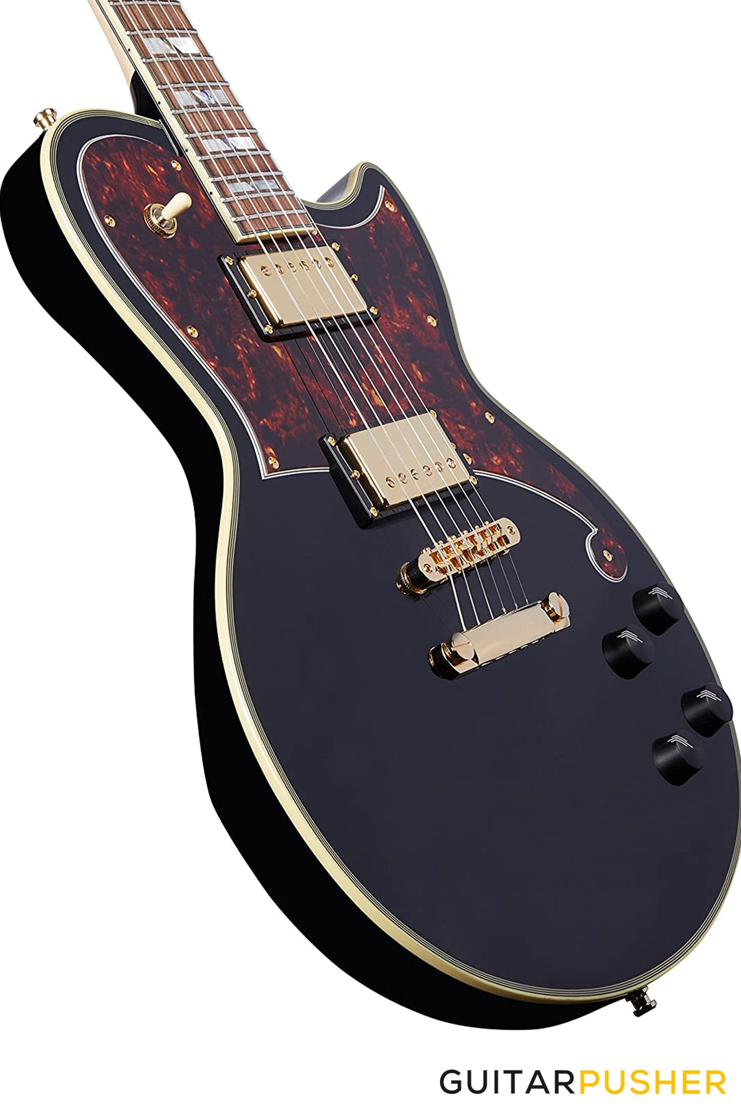 D'Angelico Deluxe Atlantic Black Electric Guitar