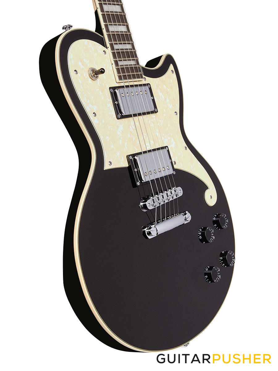 D'Angelico Premier Atlantic Single Cut Electric Guitar (Black Flake)