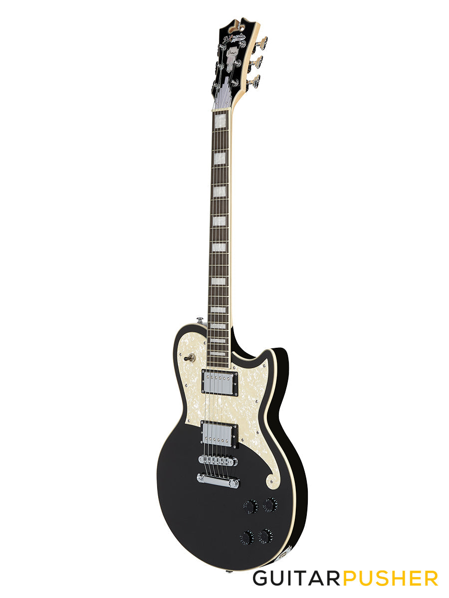 D'Angelico Premier Atlantic Single Cut Electric Guitar (Black Flake)