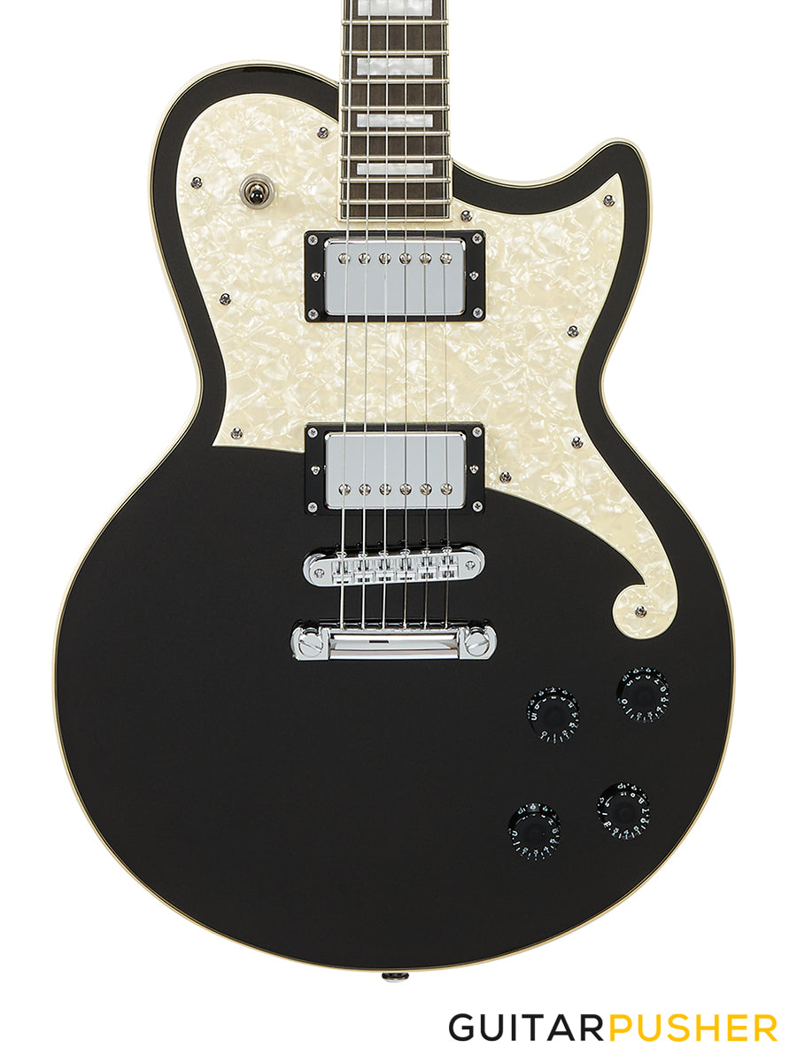 D'Angelico Premier Atlantic Single Cut Electric Guitar (Black Flake)