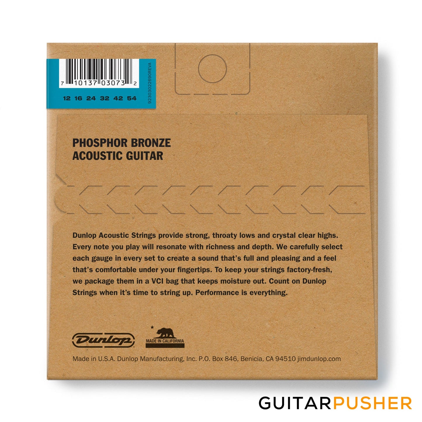 Dunlop Phosphor Bronze Acoustic Guitar Strings (12-54)
