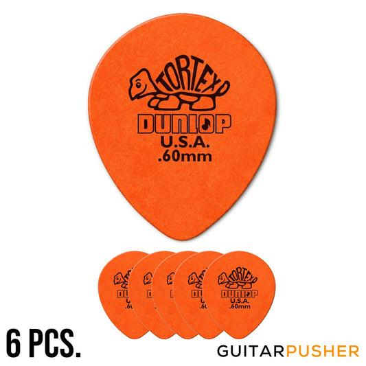 Dunlop Tortex Tear Drop Guitar Pick 413R - 0.60mm Orange