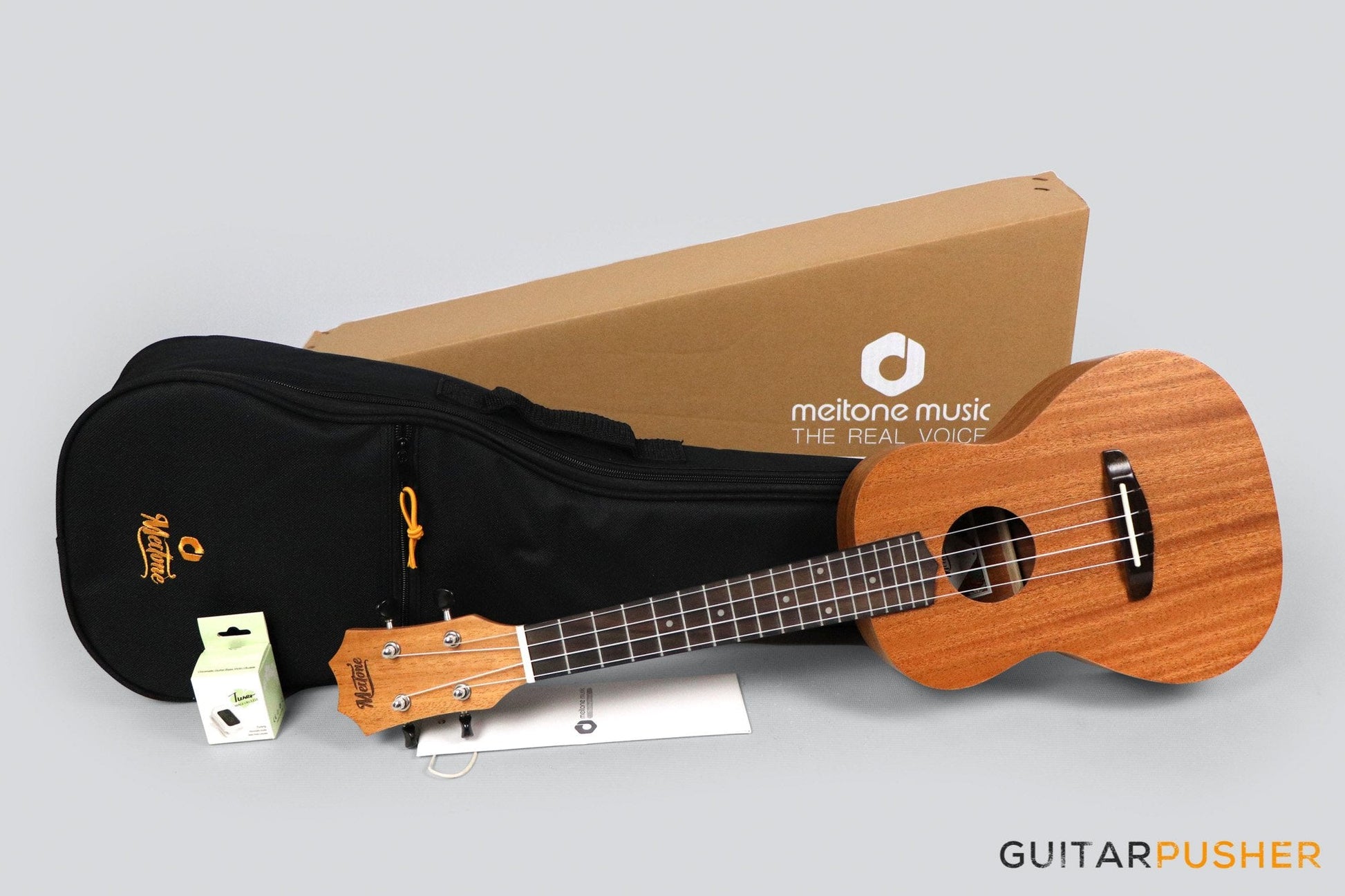 MeiTone M1-C Concert All-Mahogany Ukulele - GuitarPusher