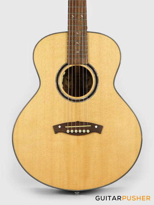 Elegee Mini Maya Solid Sitka Spruce Top GS Mini Acoustic-Electric Guitar with Dual Pickup System