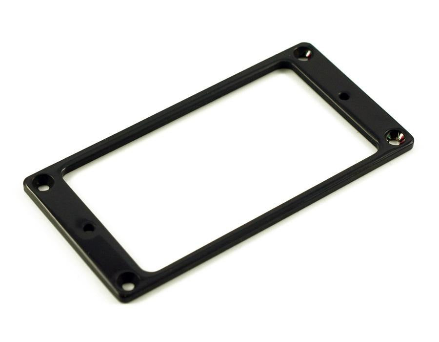 WD Metal Humbucker Mounting Ring Flat - Black - GuitarPusher