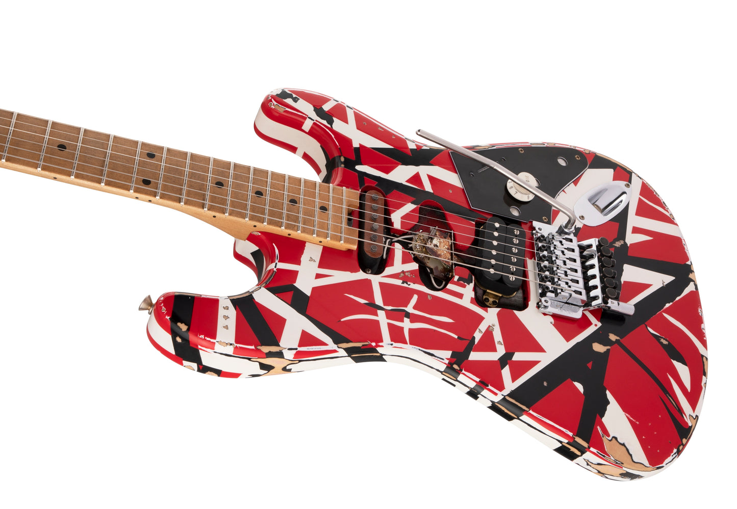 EVH Striped Series Stratocaster Frankie Electric Guitar