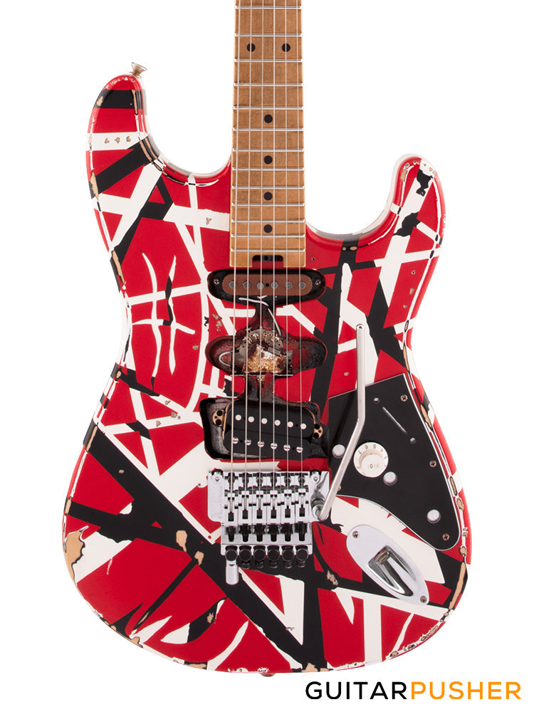 EVH Striped Series Stratocaster Frankie Electric Guitar