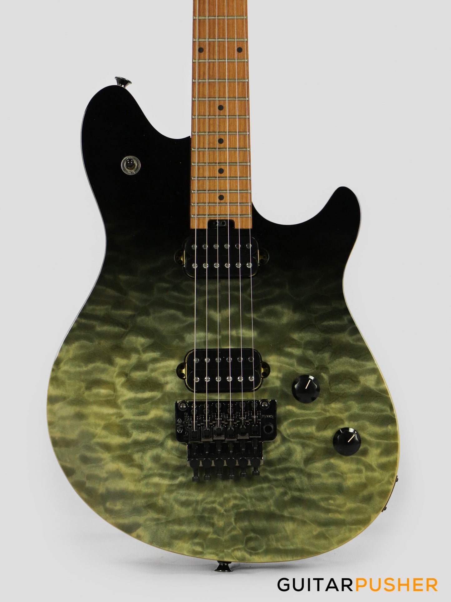 Wolfgang EVH WG QM (Quilted Maple) Standard Electric Guitar - Black Fade