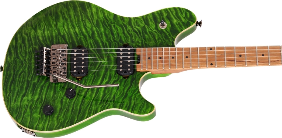 Wolfgang EVH WG QM (Quilted Maple) Standard Electric Guitar - Transparent Green