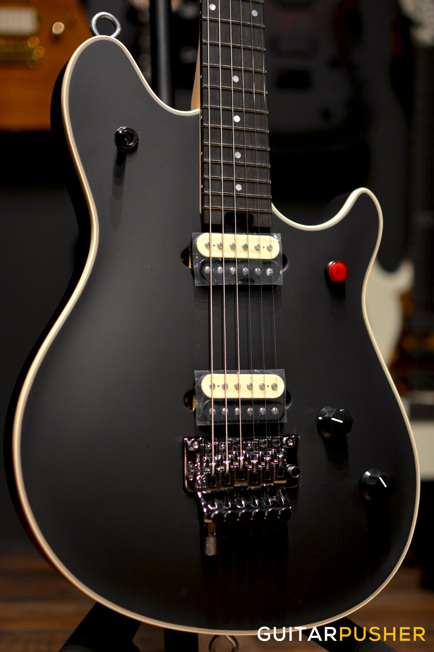 EVH Wolfgang USA Eddie Van Halen Signature, Ebony Fretboard Electric Guitar - Stealth Black