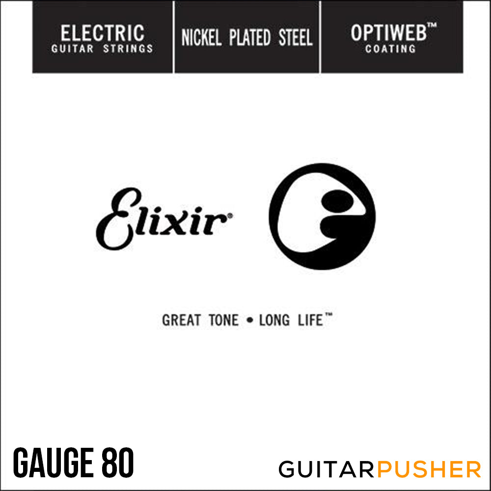 Elixir Electric Nickel Plated Steel Single Electric Guitar String with OPTIWEB Coating