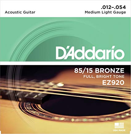 D'addario Original Authentic 85/15 Bronze Acoustic Guitar Strings