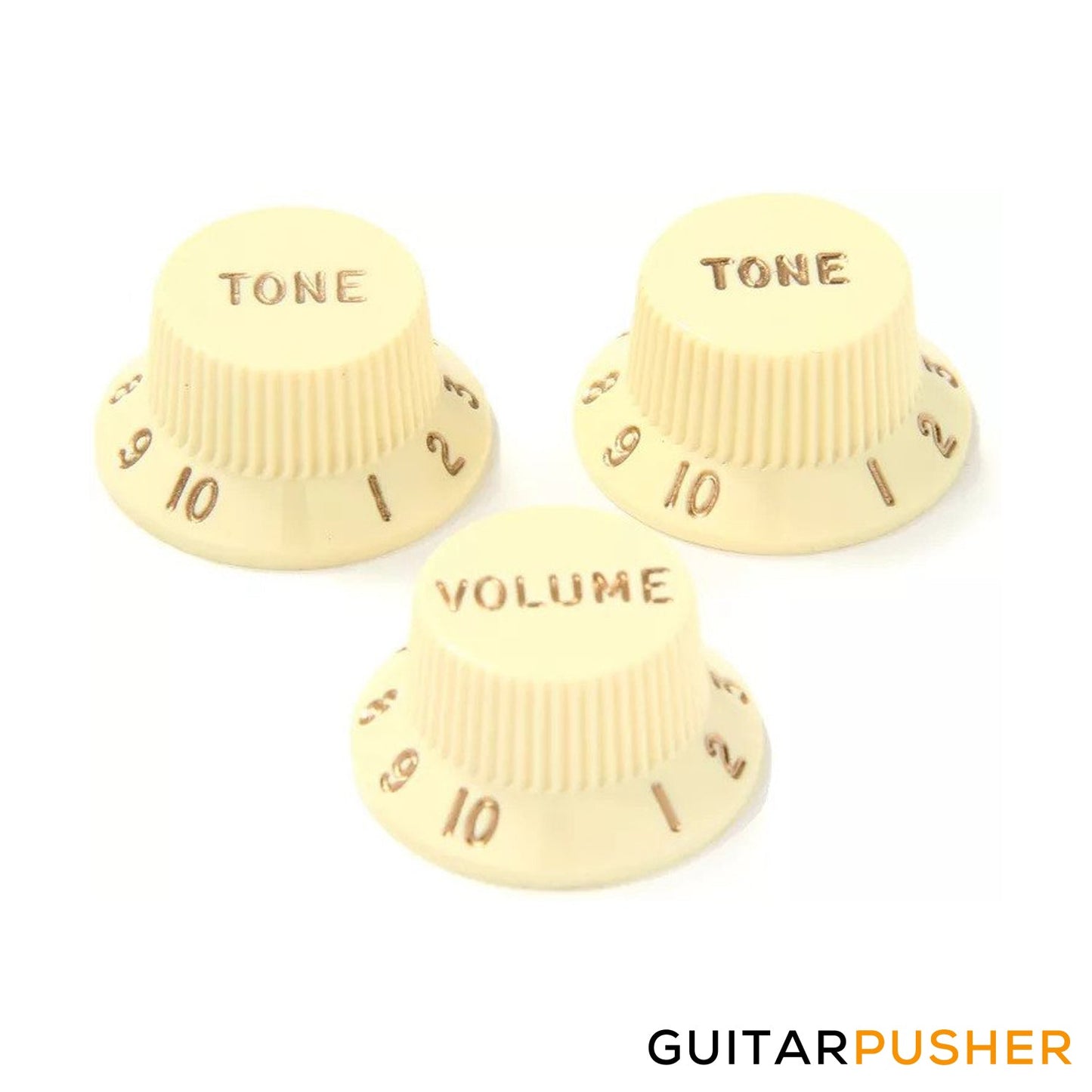 Fender Knobs 1 Volume, 2 Tone Aged White 099-1369-000