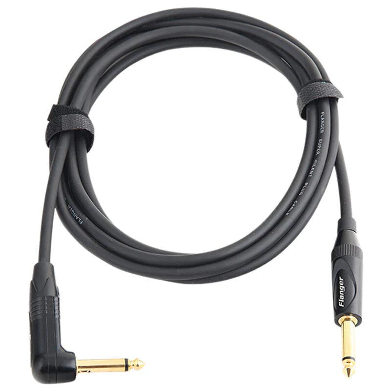 Flanger FLG-004 Super Silent Plug Guitar Cable - Straight to R/A - 3M