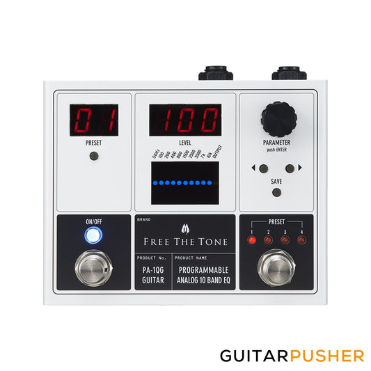 Free The Tone PA-1QG Analog 10 Band Programmable EQ for Guitar