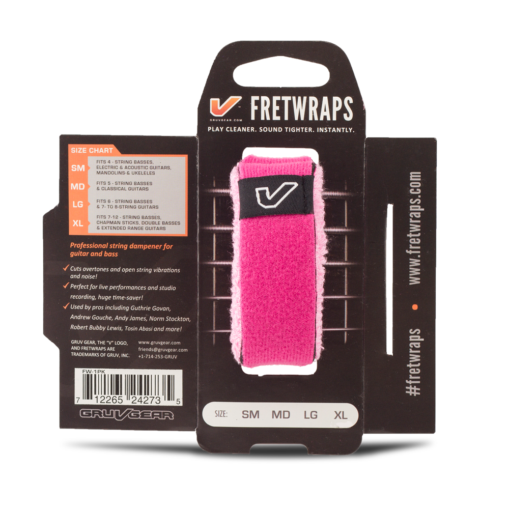 Gruv Gear FretWraps String Muters (1-Pack) HD 'Puff' Pink