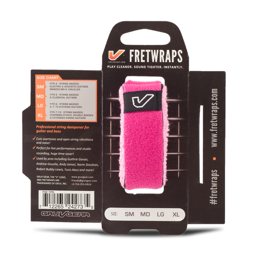 Gruv Gear FretWraps String Muters (1-Pack) HD 'Puff' Pink