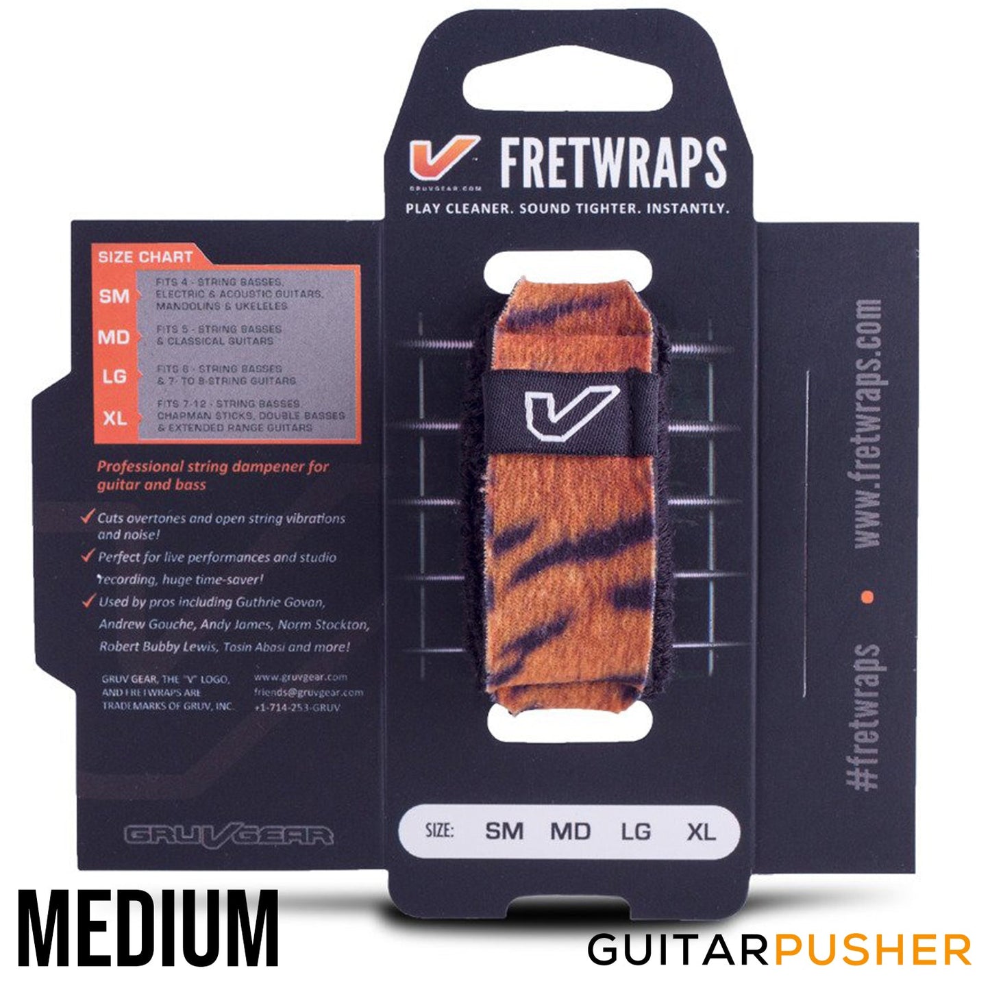 Gruv Gear FretWraps Wild "Tiger" String Muters (1-Pack)