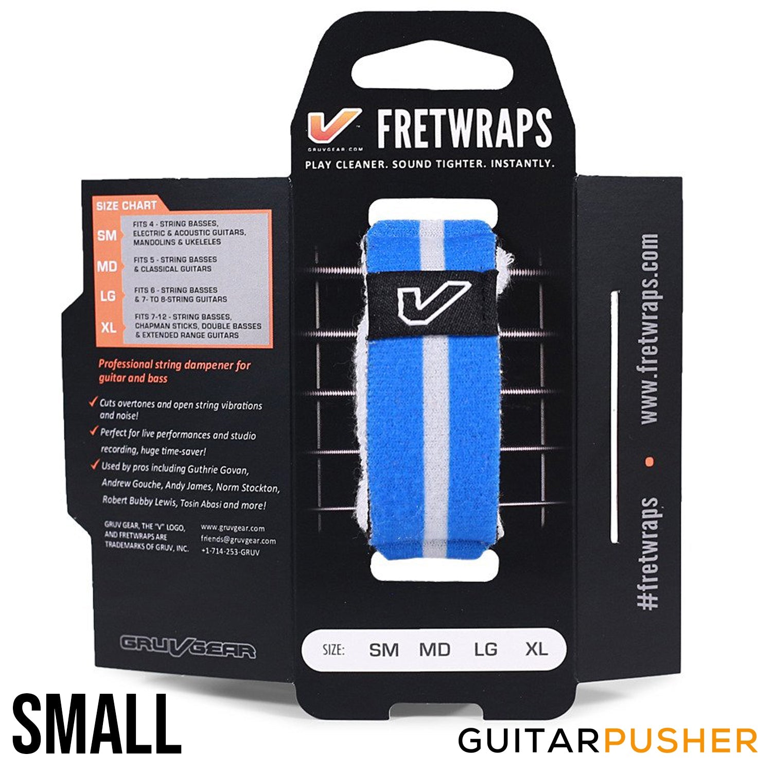 Gruv Gear FretWraps World Flags String Muters (1-Pack) Blue-White ...