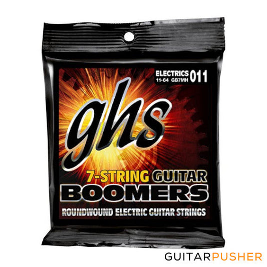 GHS Boomers GB7MH Medium Heavy 7-String Electric Guitar Strings 11-64 (11 14 18 28 38 48 64)