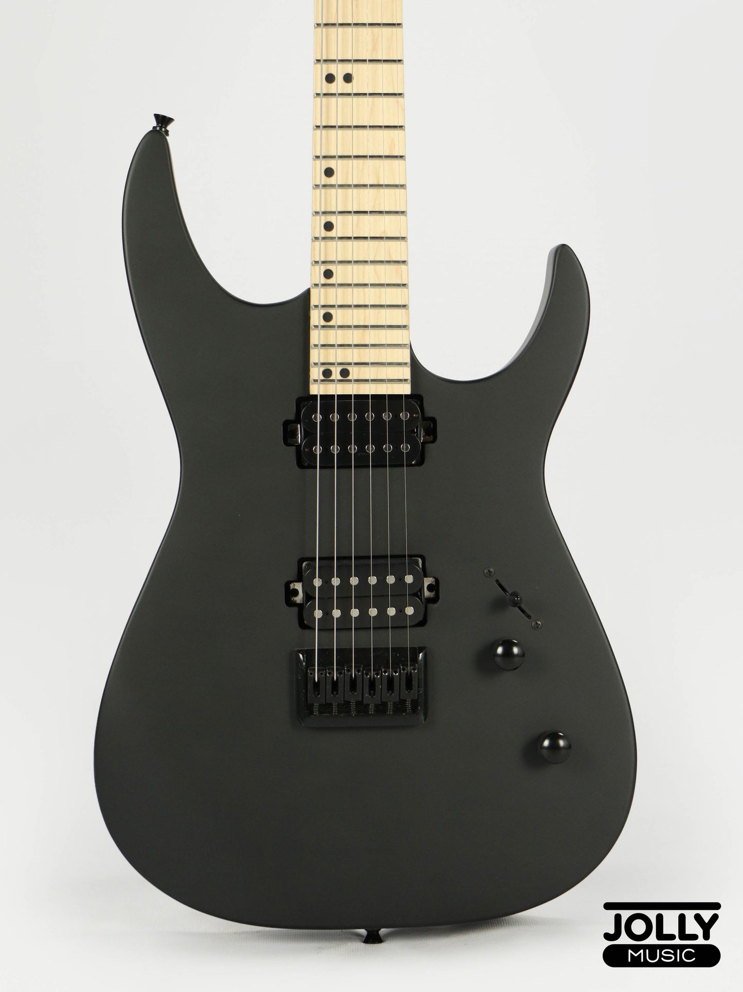 JCraft Bushido X Series BX6-1 Super S-Style Electric Guitar - Satin Black