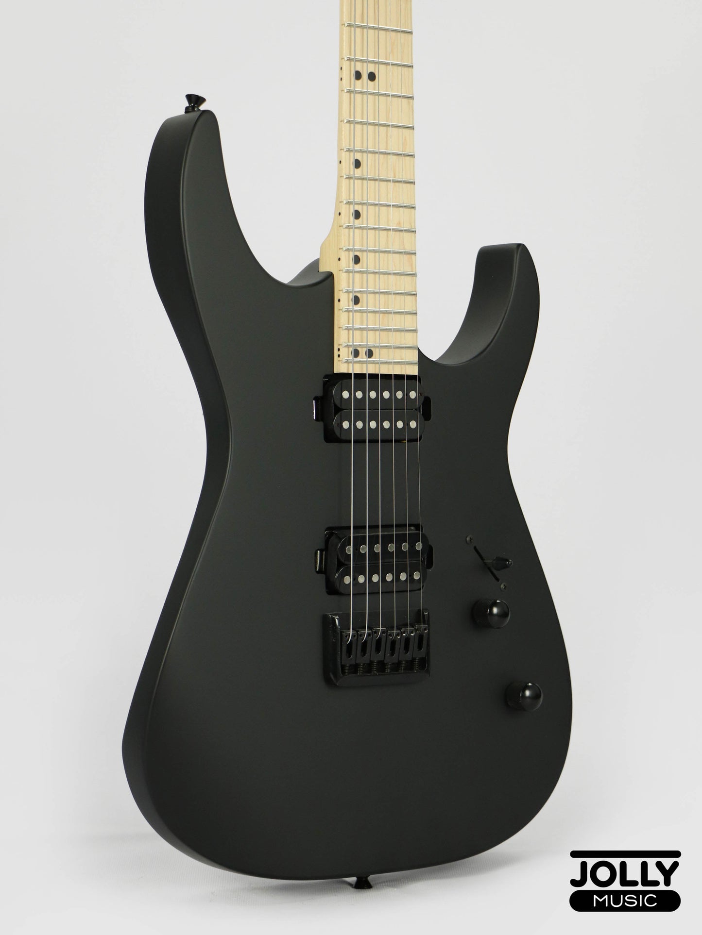 JCraft Bushido X Series BX6-1 Super S-Style Electric Guitar - Satin Black