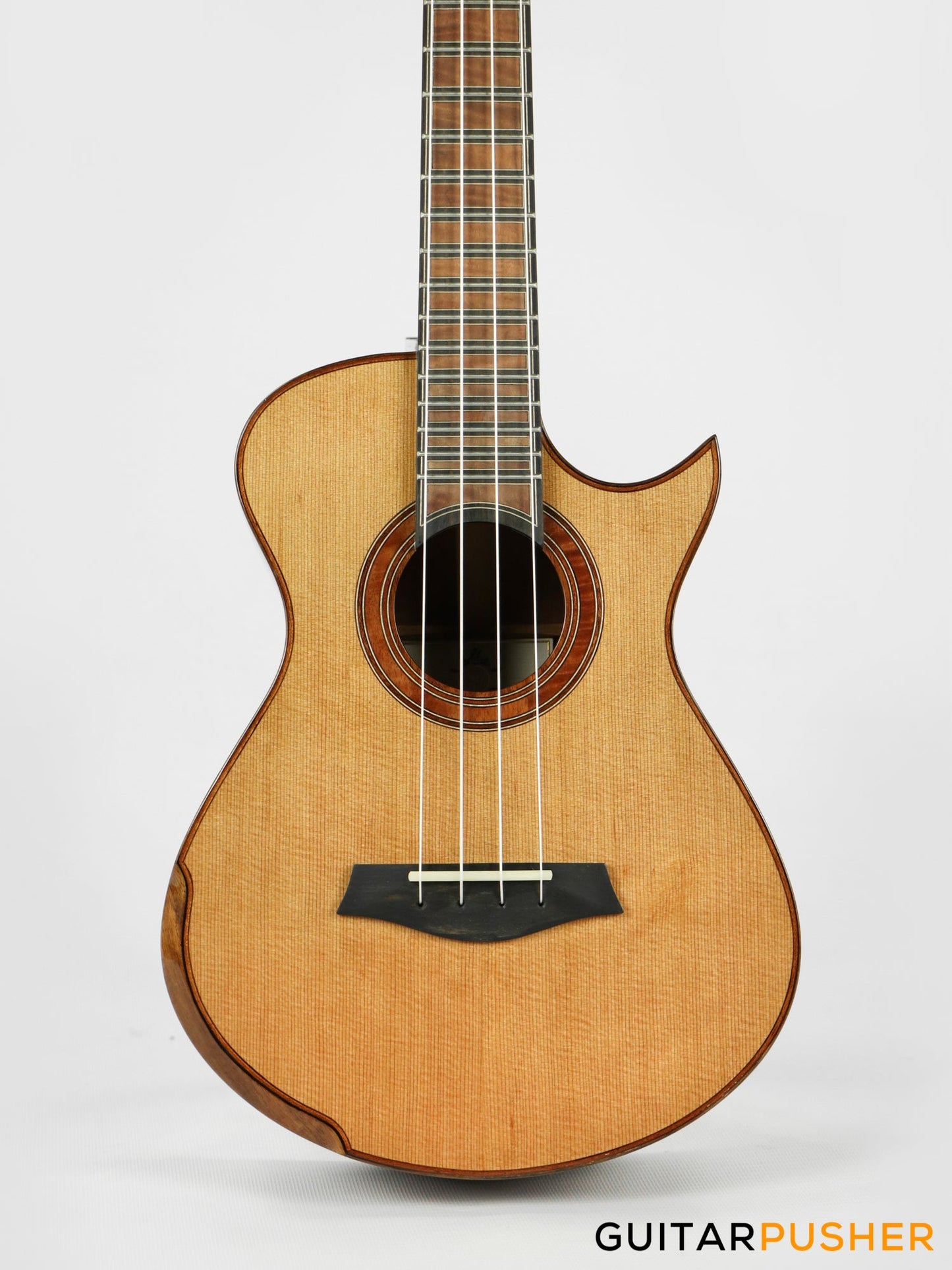 Maestro Island Series UT-LO CSB C All Solid-Wood Western Red Cedar/Flamed Longan Tenor Ukulele