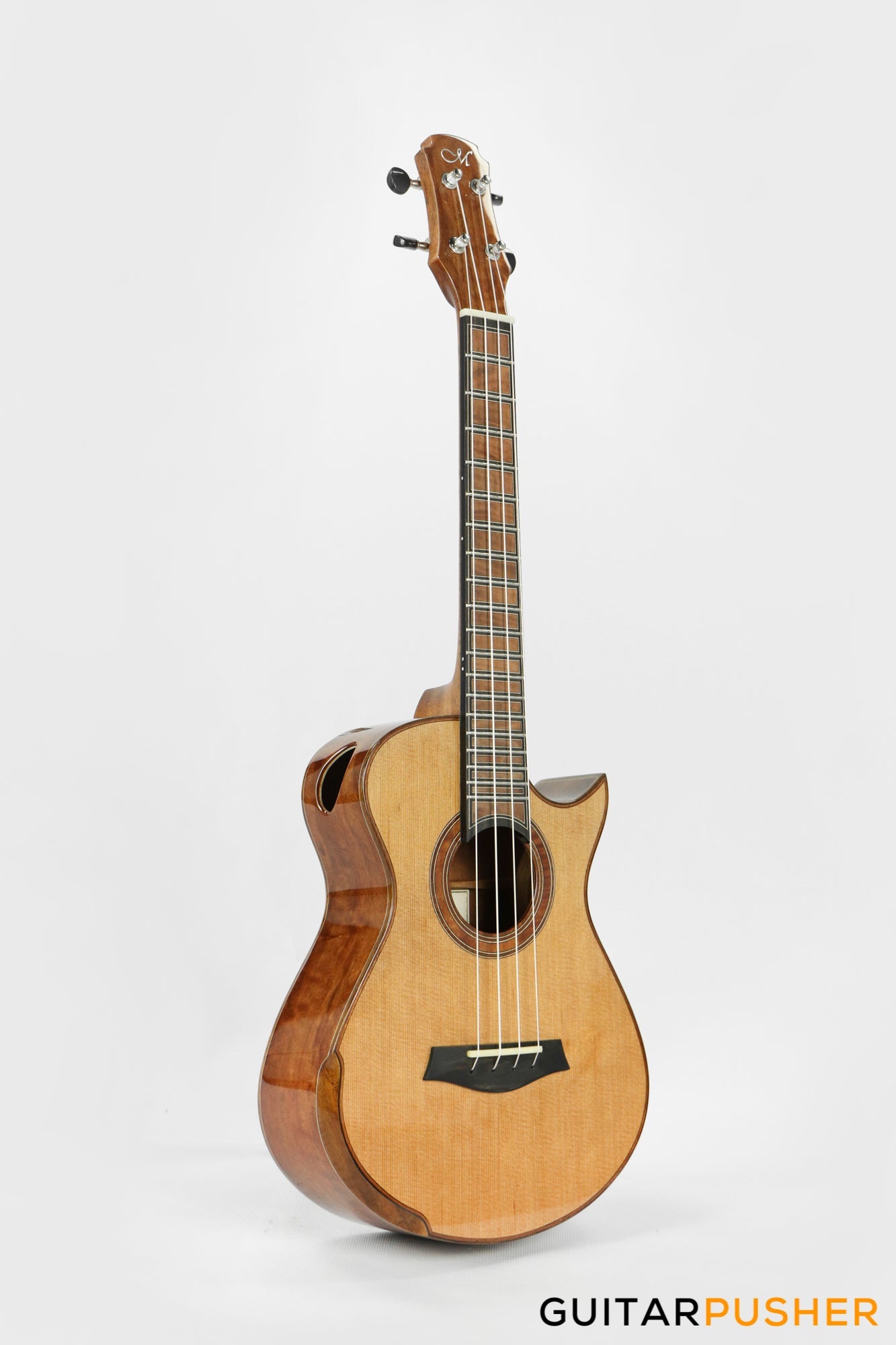 Maestro Island Series UT-LO CSB C All Solid-Wood Western Red Cedar/Flamed Longan Tenor Ukulele