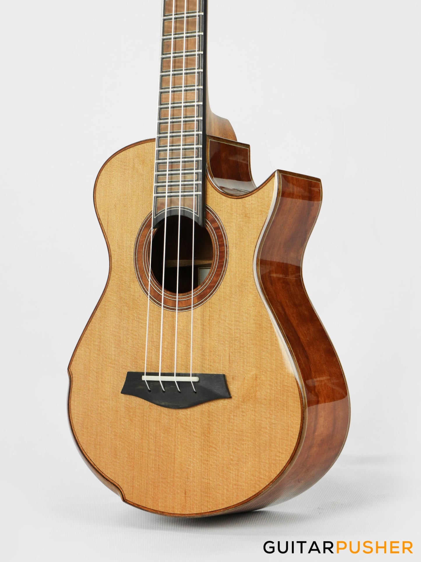 Maestro Island Series UT-LO CSB C All Solid-Wood Western Red Cedar/Flamed Longan Tenor Ukulele