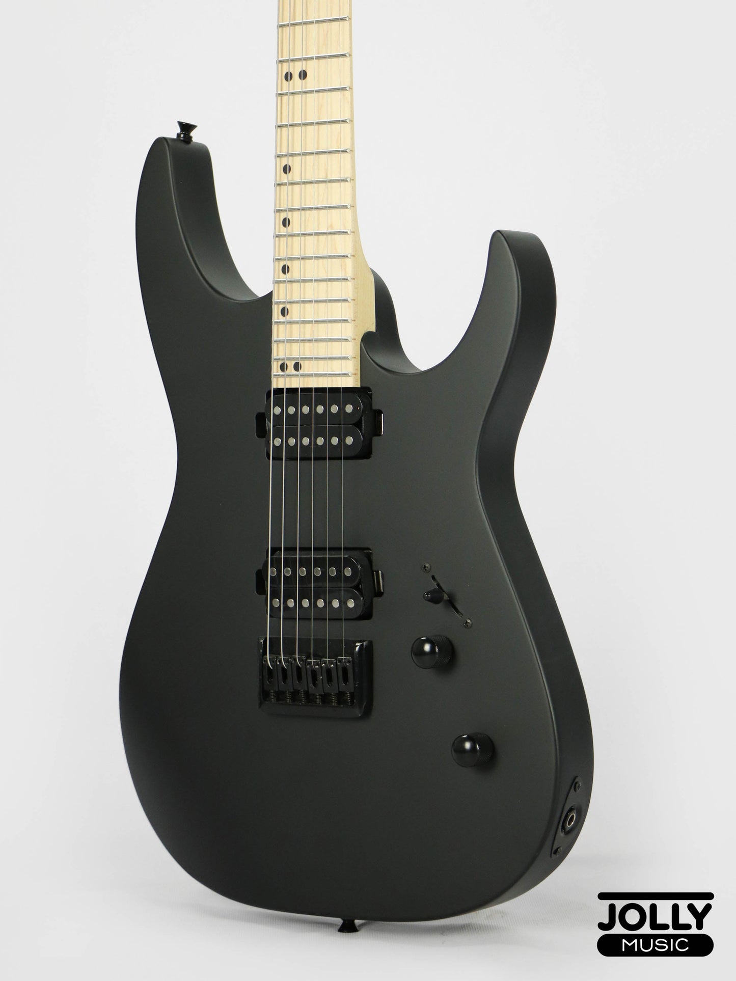 JCraft Bushido X Series BX6-1 Super S-Style Electric Guitar - Satin Black