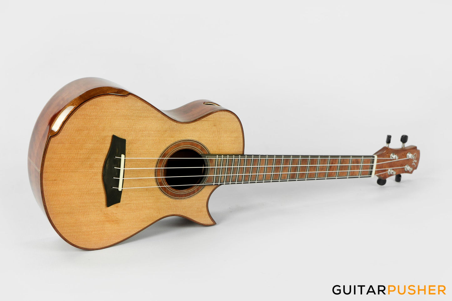 Maestro Island Series UT-LO CSB C All Solid-Wood Western Red Cedar/Flamed Longan Tenor Ukulele