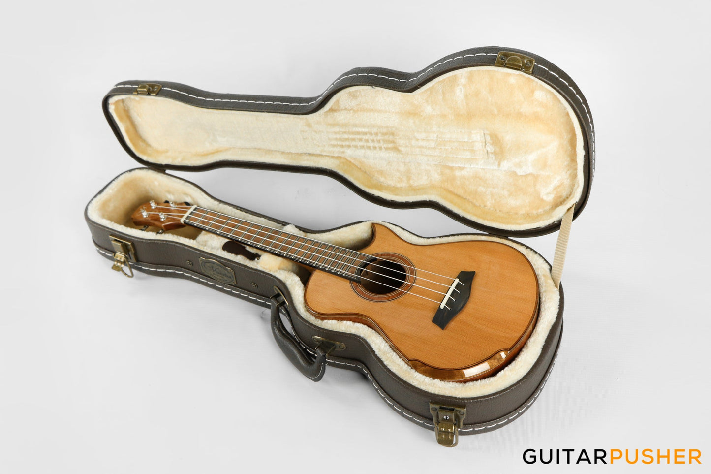 Maestro Island Series UT-LO CSB C All Solid-Wood Western Red Cedar/Flamed Longan Tenor Ukulele