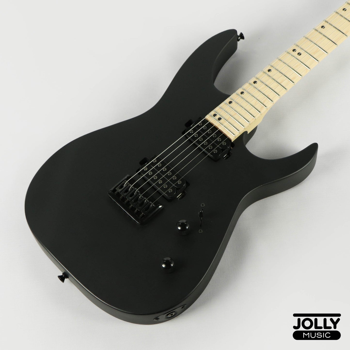 JCraft Bushido X Series BX6-1 Super S-Style Electric Guitar - Satin Black