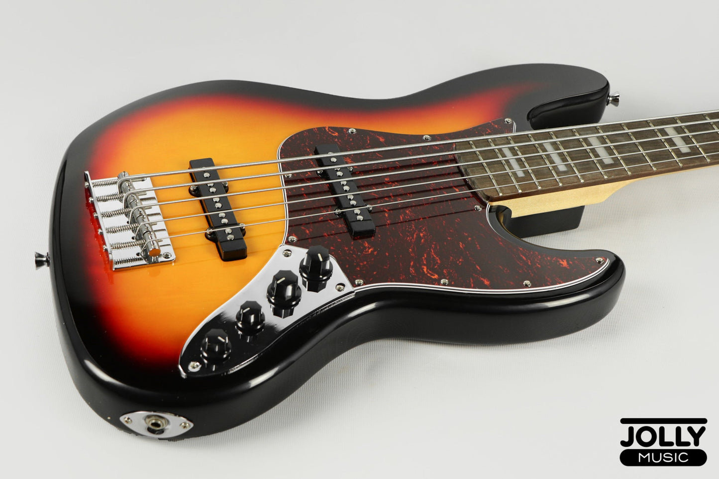 JCraft JB-2A J-Offset 5-String Bass Guitar - Sunburst