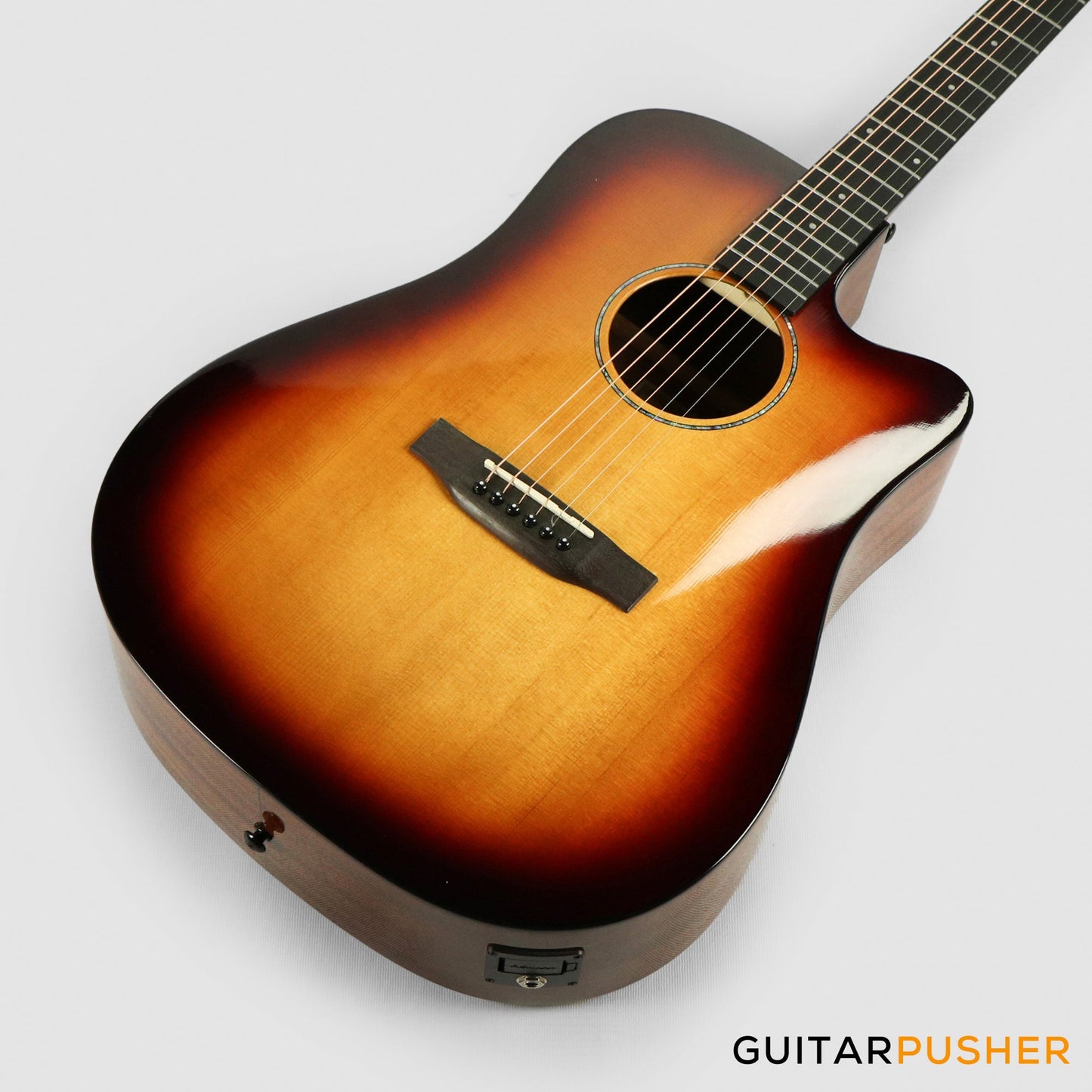 Phoebus PG-50ce v3 Solid Top Dreadnought (3rd Gen.) Acoustic-Electric Guitar - Sunburst w/ Gig Bag