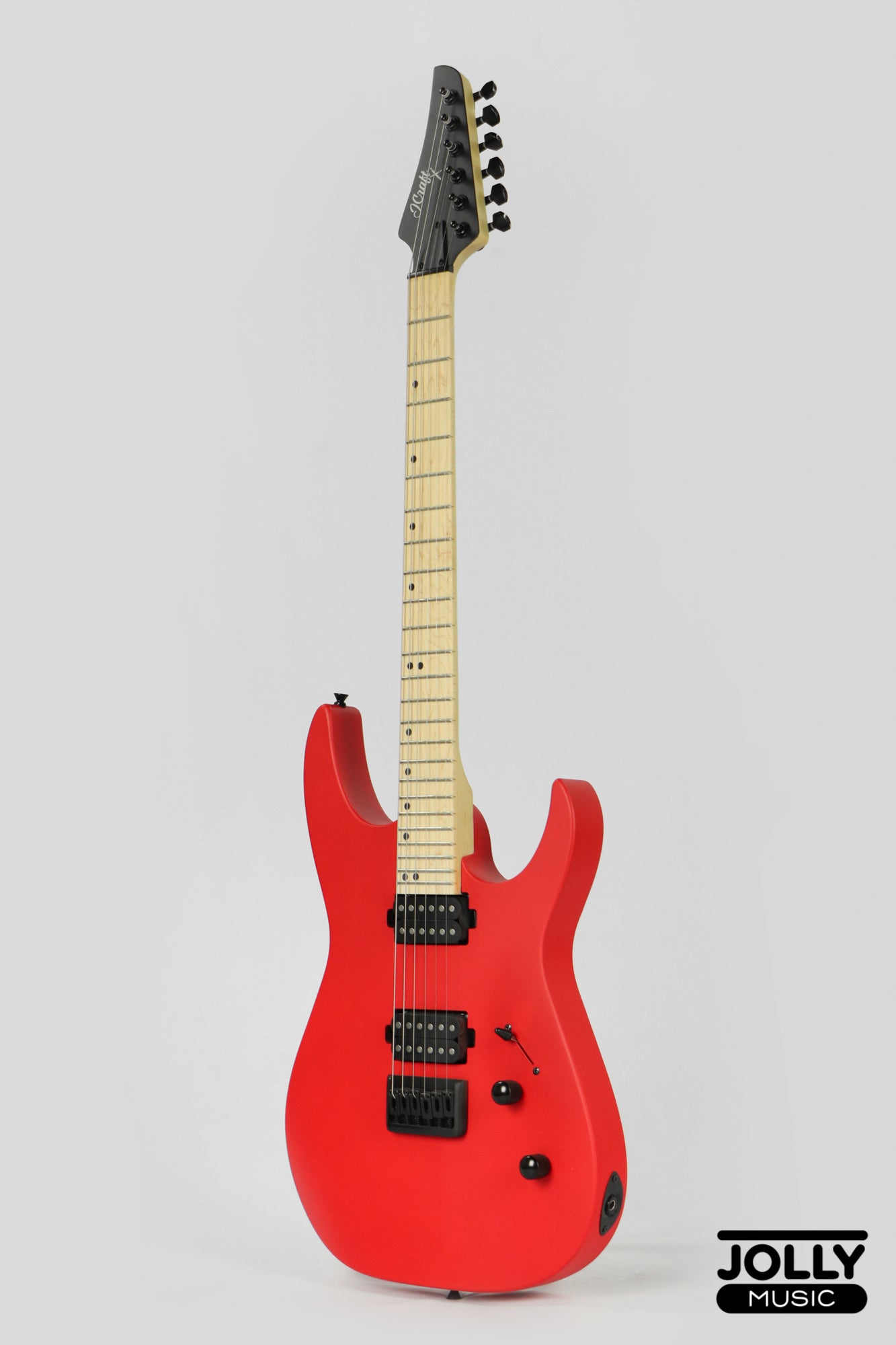 JCraft Bushido X Series BX6-1 Super S-Style Electric Guitar - Lockdown Red