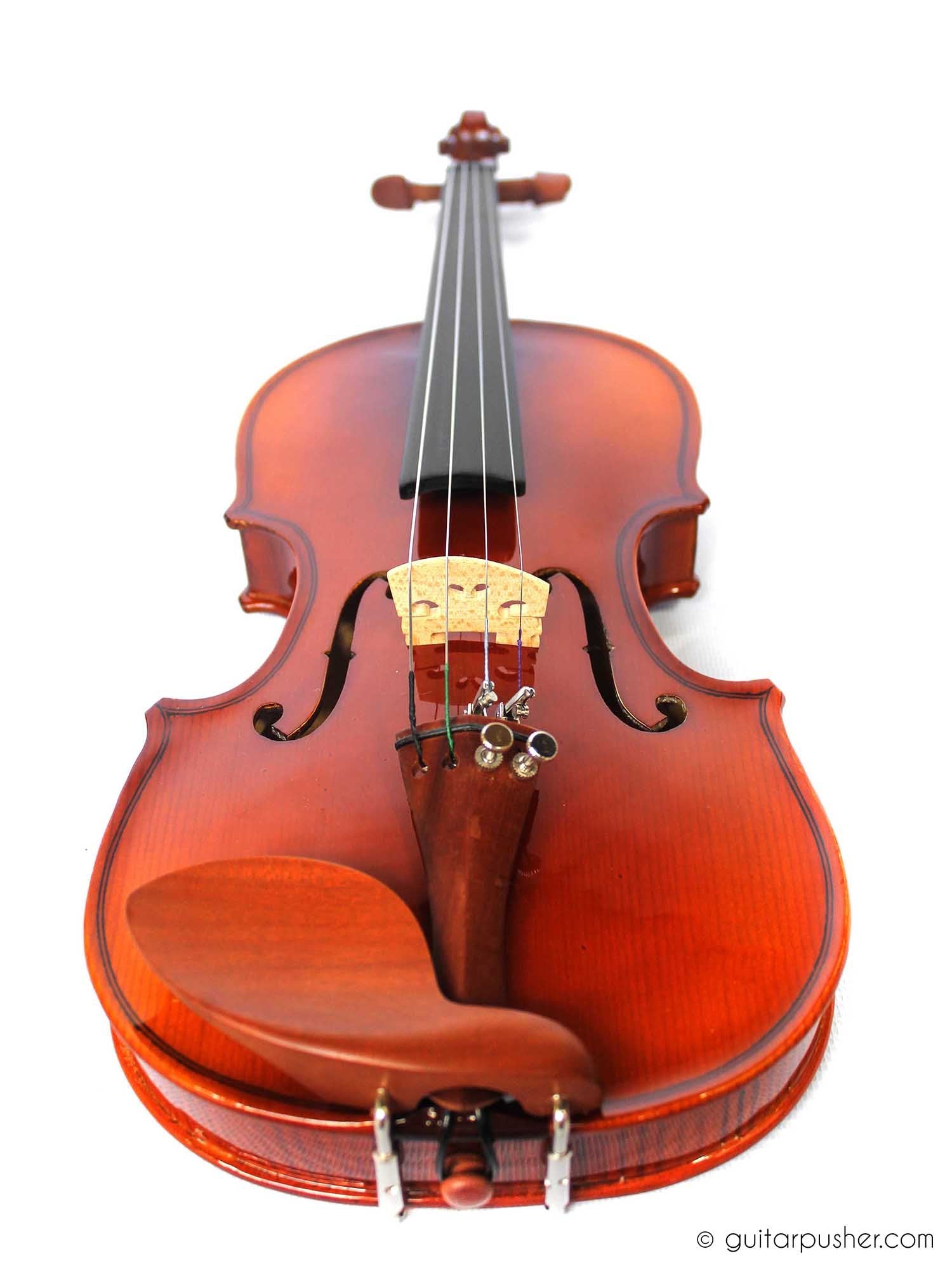 Trevino V401 1/4 Full Solid Wood Violin with Case - GuitarPusher