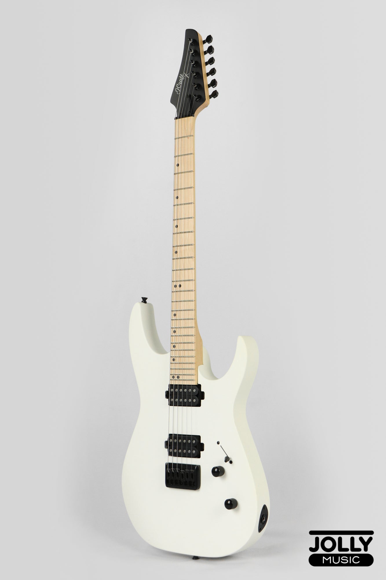 JCraft Bushido X Series BX6-1 Super S-Style Electric Guitar - Satin White